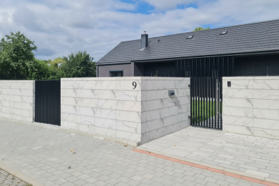 Ogrodzenie gładkie Marmo